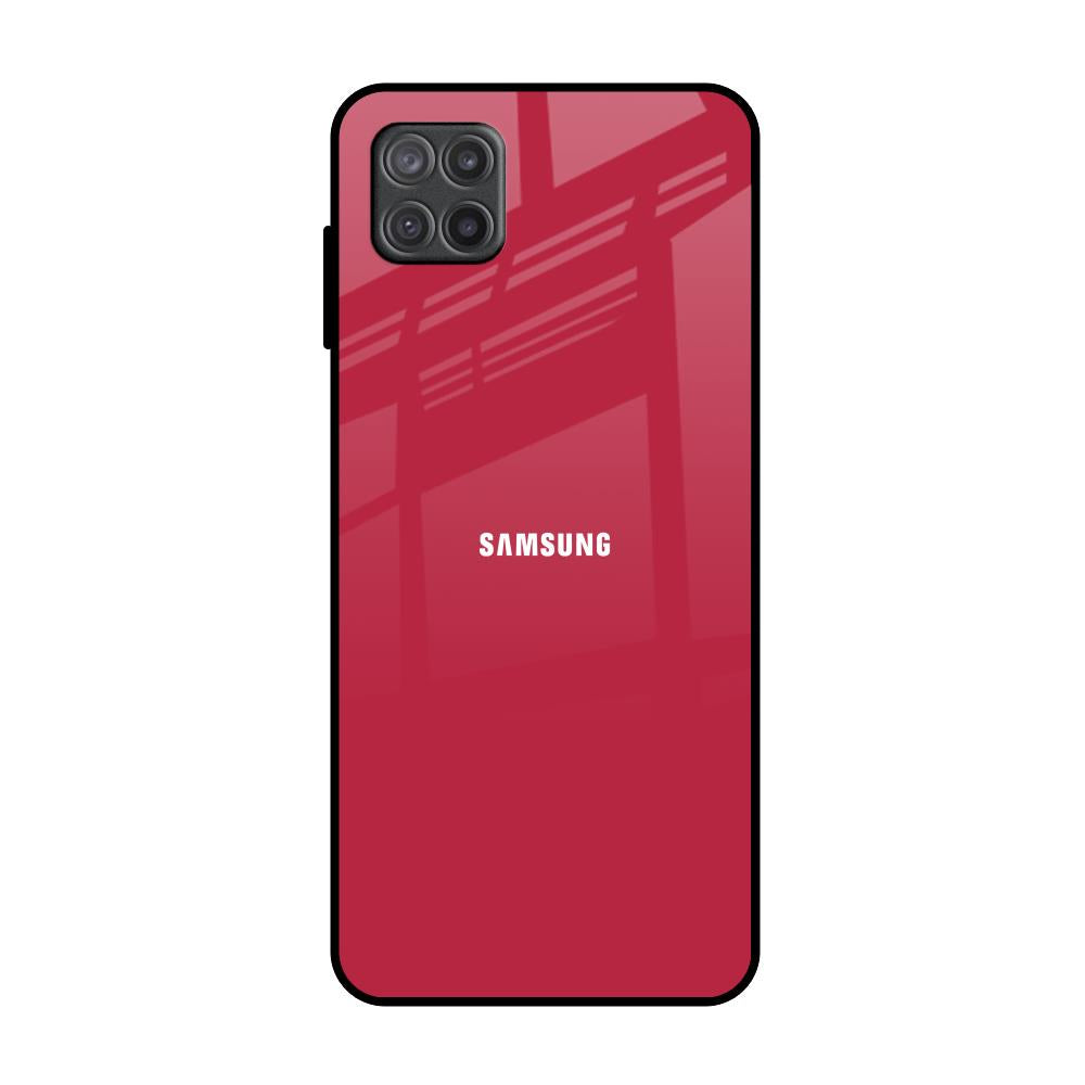 Solo Maroon Samsung Galaxy A12 Glass Back Cover Online
