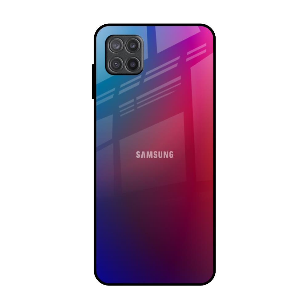 Magical Color Shade Samsung Galaxy A12 Glass Back Cover Online