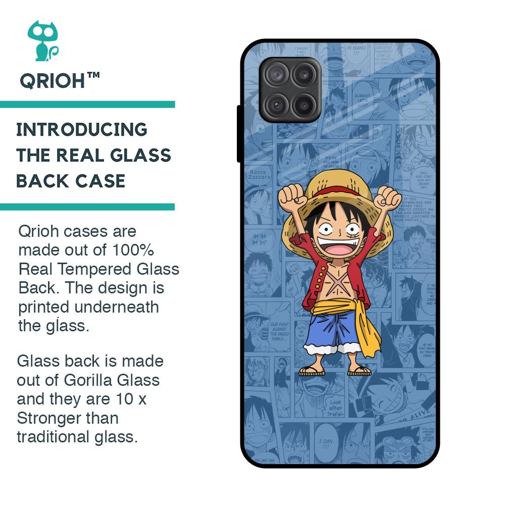 Chubby Anime Samsung Galaxy A12 Glass Back Cover Flat 35% Off On