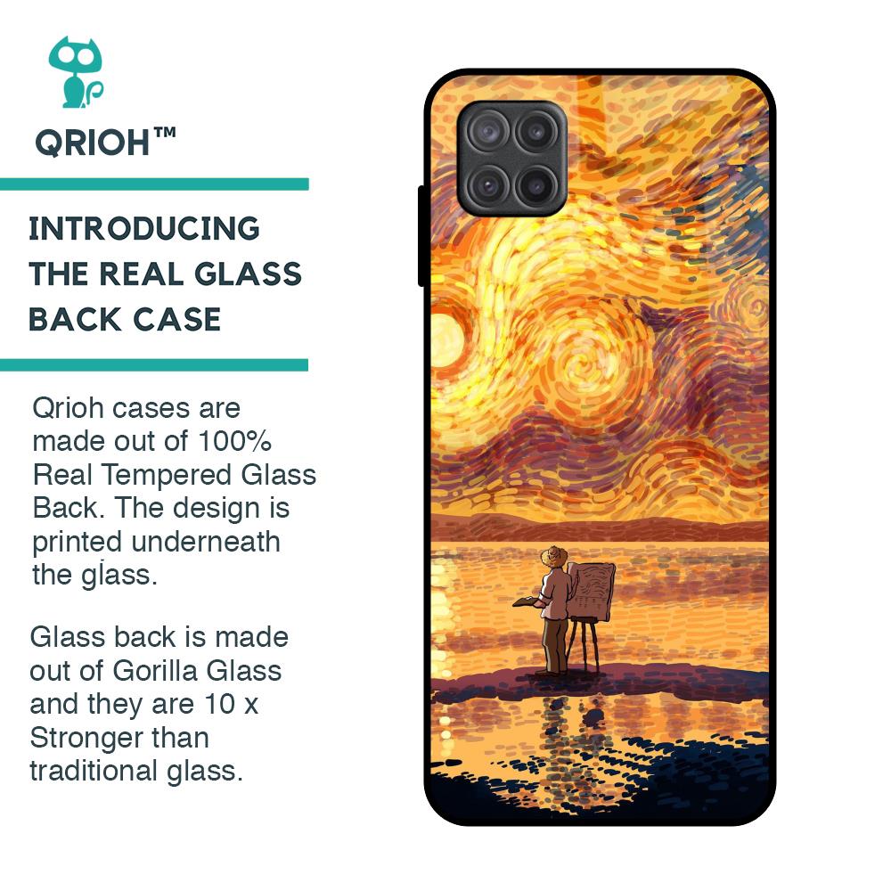 Sunset Vincent Glass Case for Samsung Galaxy A12