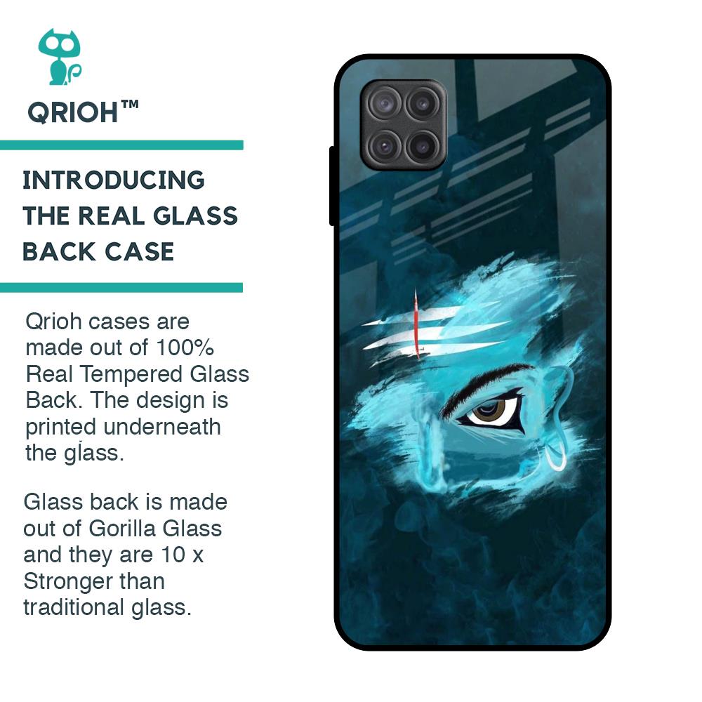 Power Of Trinetra Glass Case For Samsung Galaxy A12