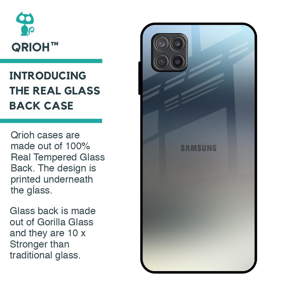 Tricolor Ombre Glass Case for Samsung Galaxy A12