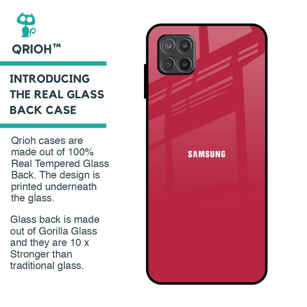 Solo Maroon Glass case for Samsung Galaxy A12