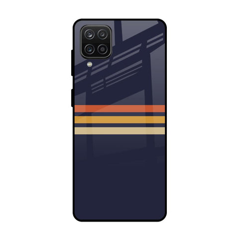 Tricolor Stripes Samsung Galaxy A12 Glass Cases & Covers Online