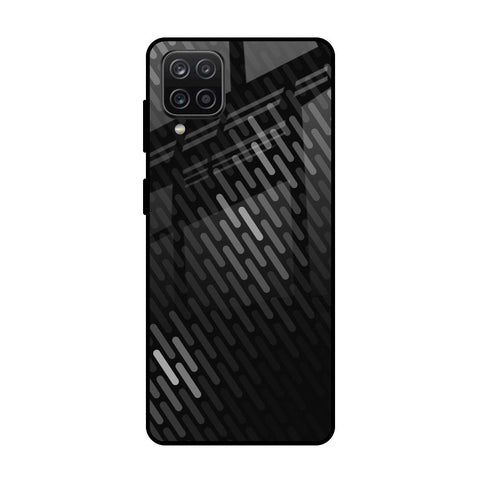 Dark Abstract Pattern Samsung Galaxy A12 Glass Cases & Covers Online