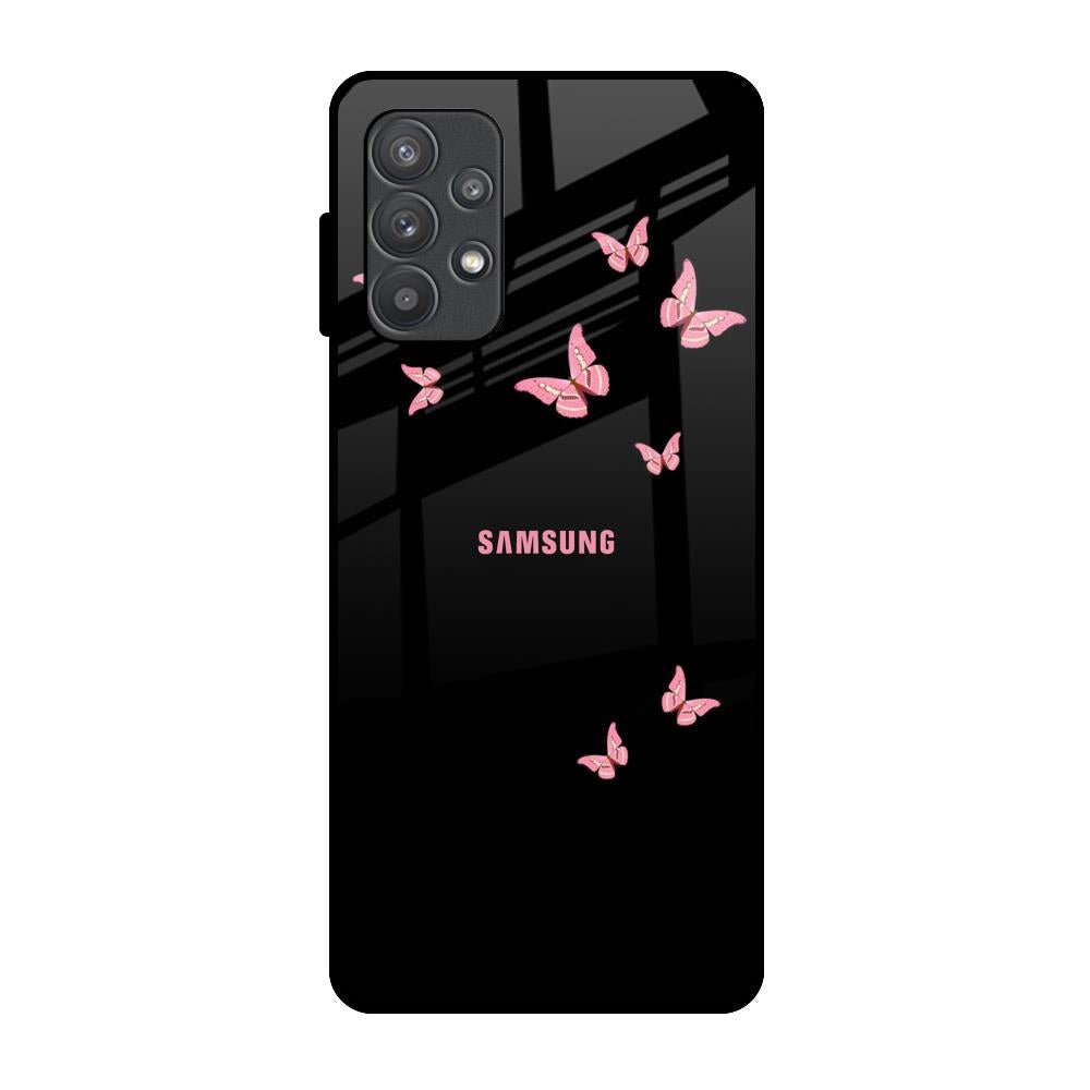 Fly Butterfly Samsung Galaxy A32 Glass Back Cover Online