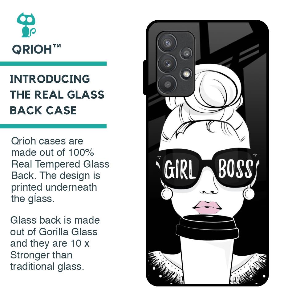 Girl Boss Glass Case For Samsung Galaxy A32