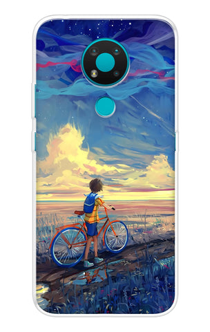 Riding Bicycle to Dreamland Nokia 3.4 Back Cover