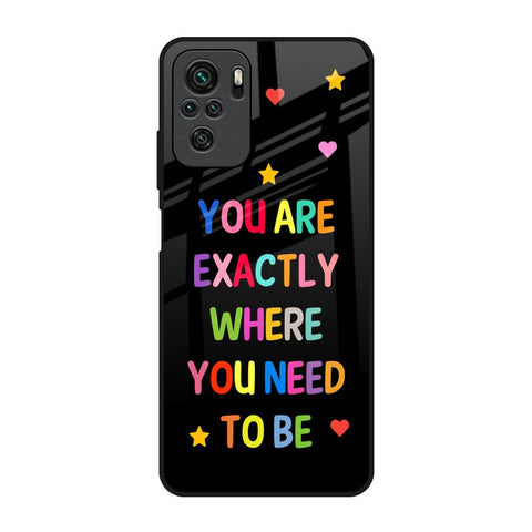 Magical Words Redmi Note 10 Glass Back Cover Online