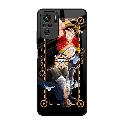Shanks & Luffy Redmi Note 10 Glass Back Cover Online
