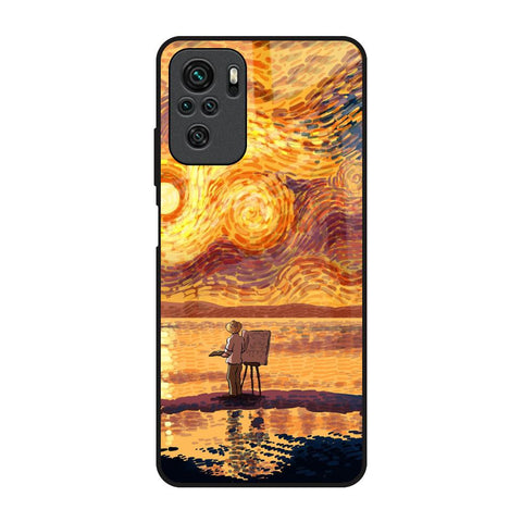 Sunset Vincent Redmi Note 10 Glass Back Cover Online