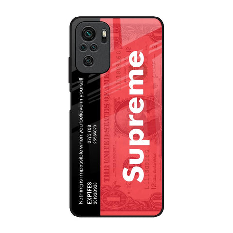 Supreme Ticket Redmi Note 10 Glass Back Cover Online