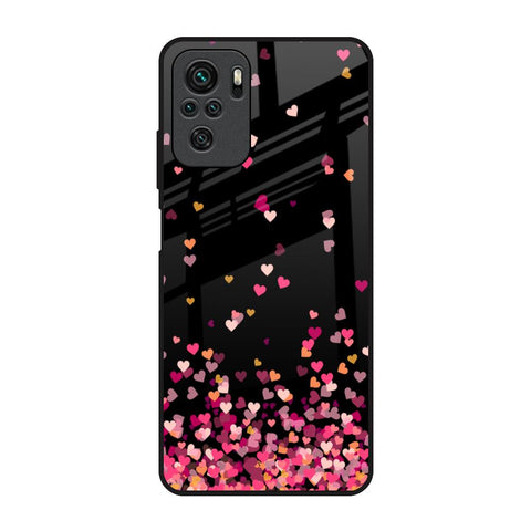 Heart Rain Fall Redmi Note 10 Glass Back Cover Online