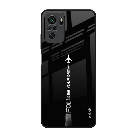 Follow Your Dreams Redmi Note 10 Glass Back Cover Online