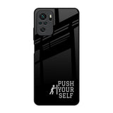 Push Your Self Redmi Note 10 Glass Back Cover Online