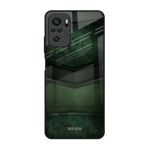 Green Leather Redmi Note 10 Glass Back Cover Online