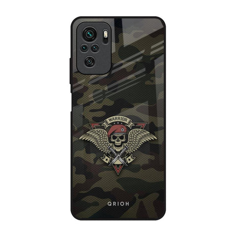 Army Warrior Redmi Note 10 Glass Back Cover Online