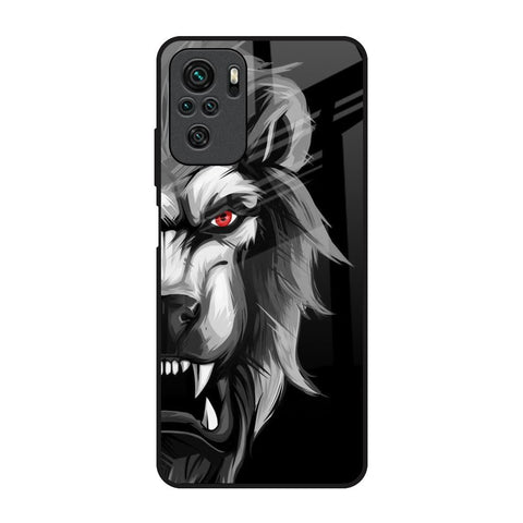 Wild Lion Redmi Note 10 Glass Back Cover Online