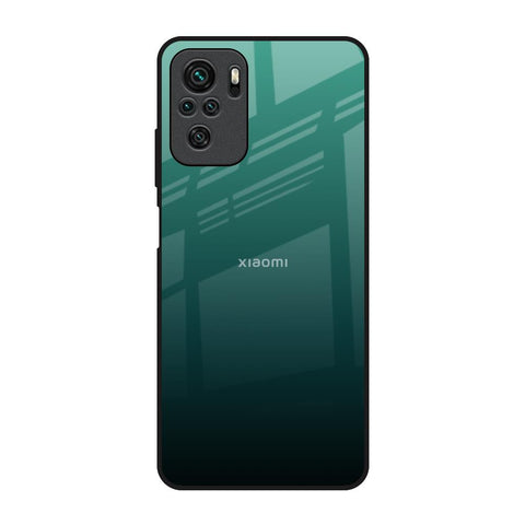 Palm Green Redmi Note 10 Glass Back Cover Online