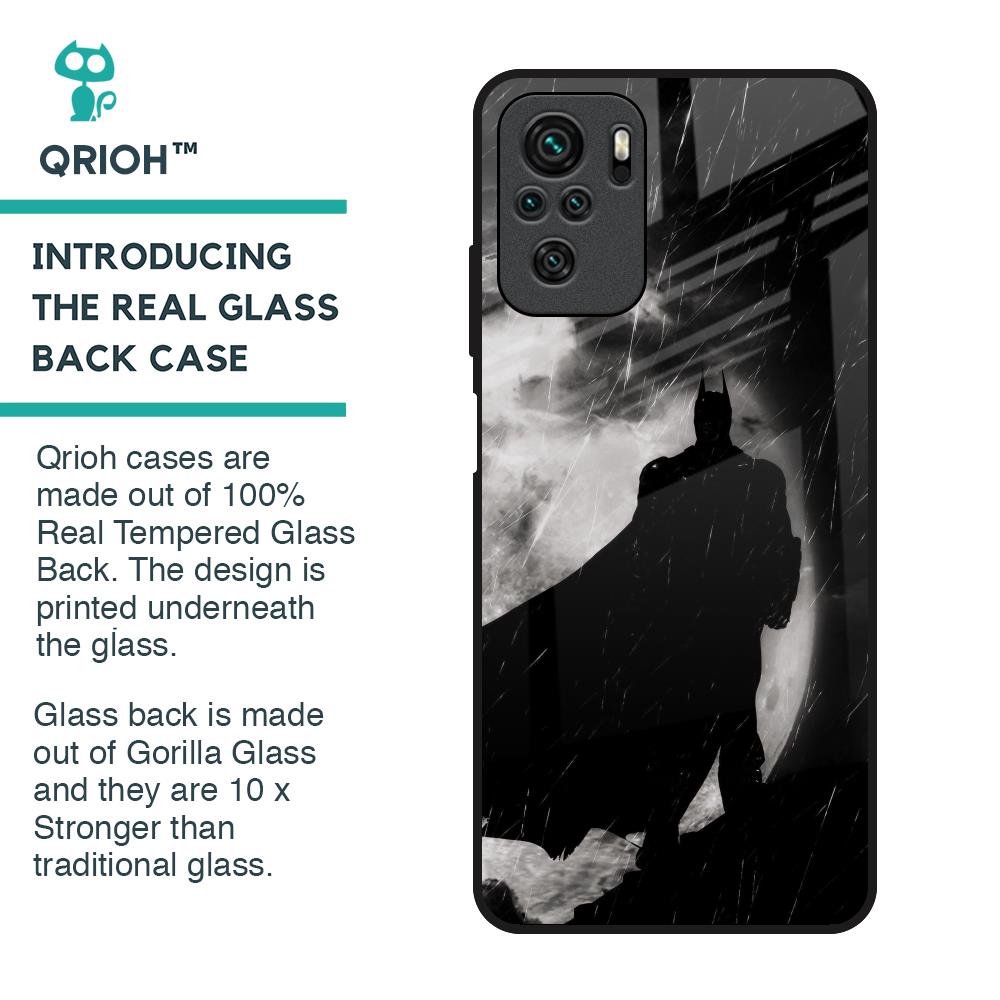 Dark Warrior Hero Glass Case for Redmi Note 10
