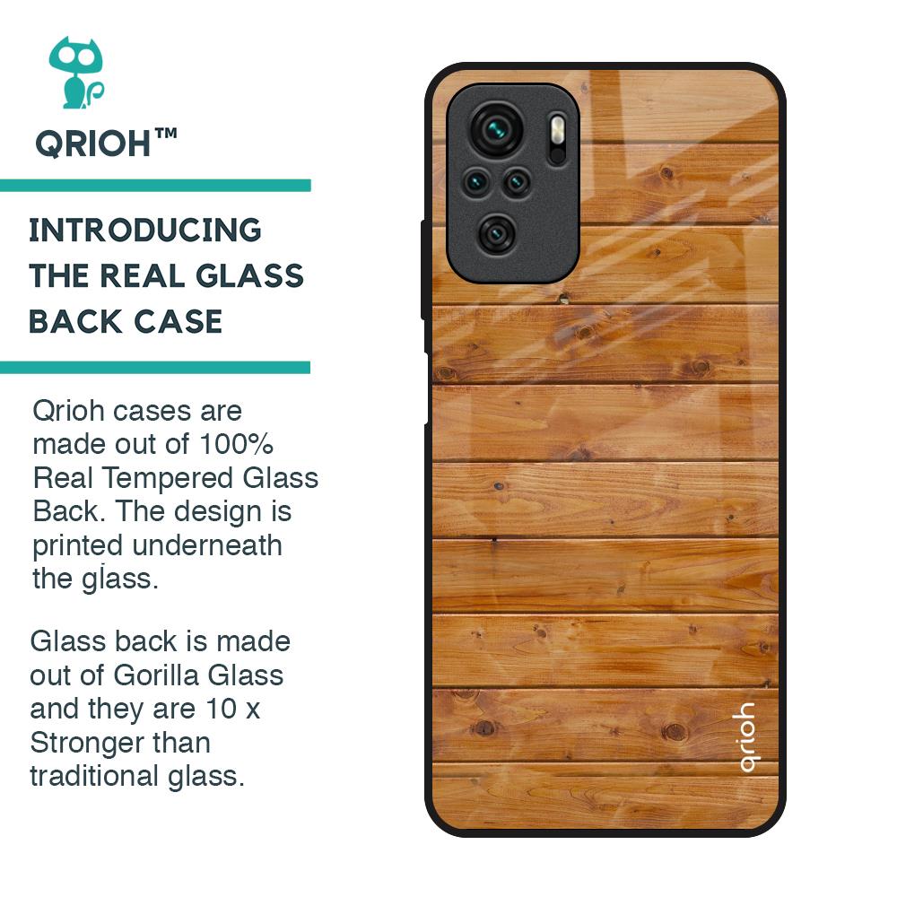 Timberwood Glass Case for Redmi Note 10
