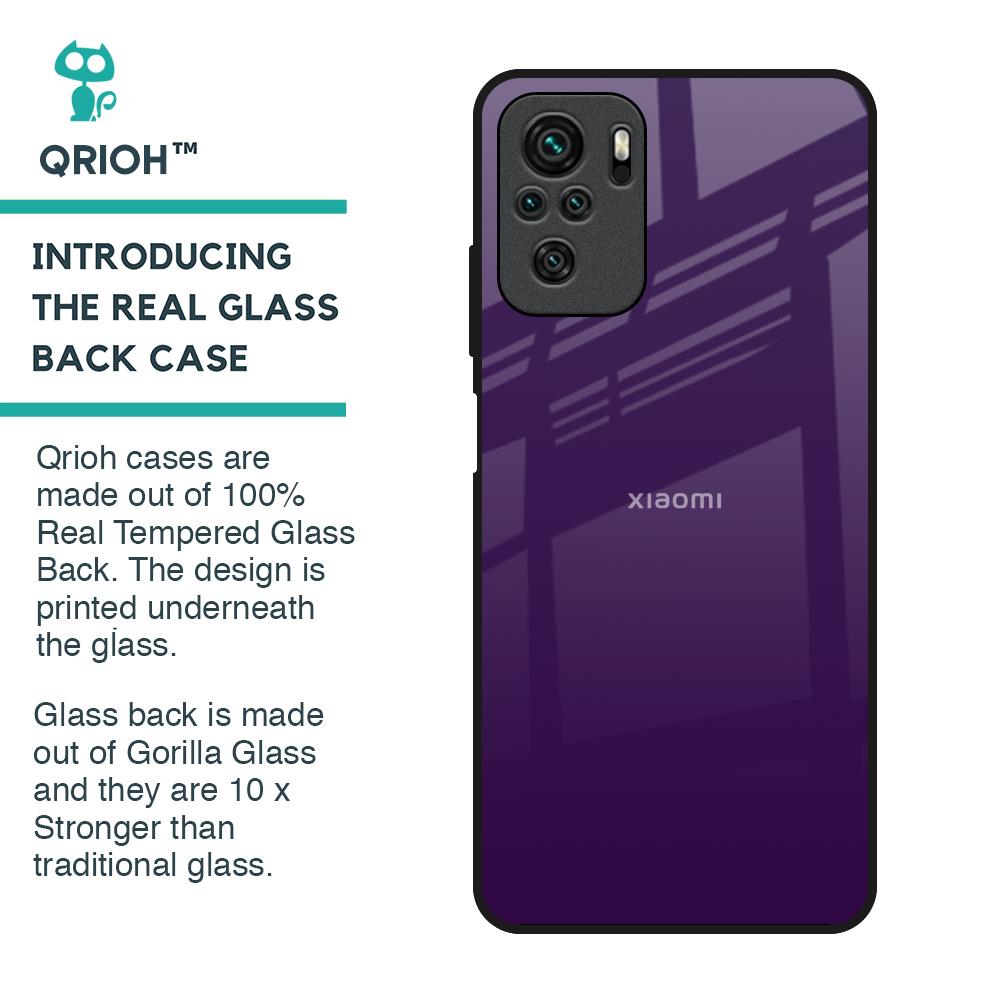 Dark Purple Glass Case for Redmi Note 10