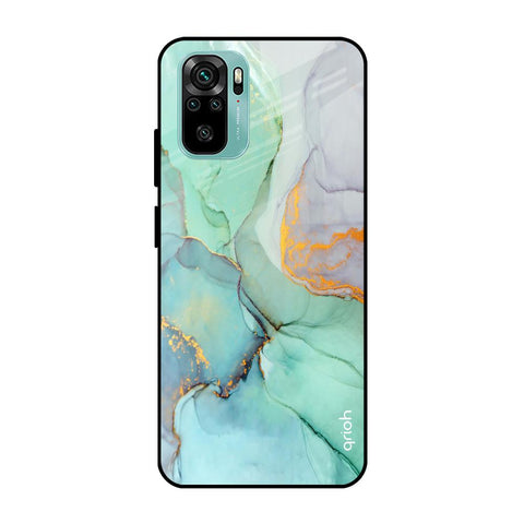 Green Marble Redmi Note 10 Glass Cases & Covers Online