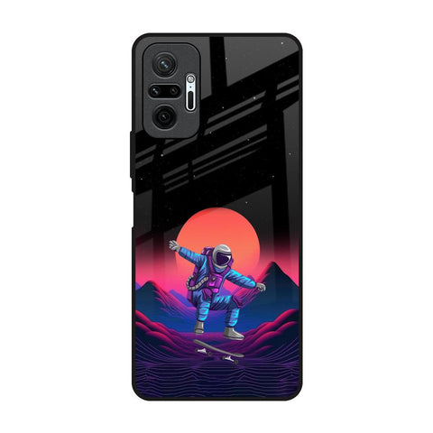 Retro Astronaut Redmi Note 10 Pro Glass Back Cover Online