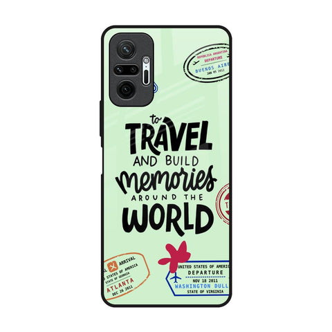 Travel Stamps Redmi Note 10 Pro Glass Back Cover Online