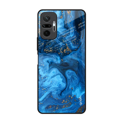 Gold Sprinkle Redmi Note 10 Pro Glass Back Cover Online