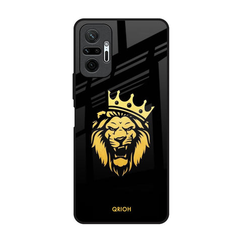 Lion The King Redmi Note 10 Pro Glass Back Cover Online