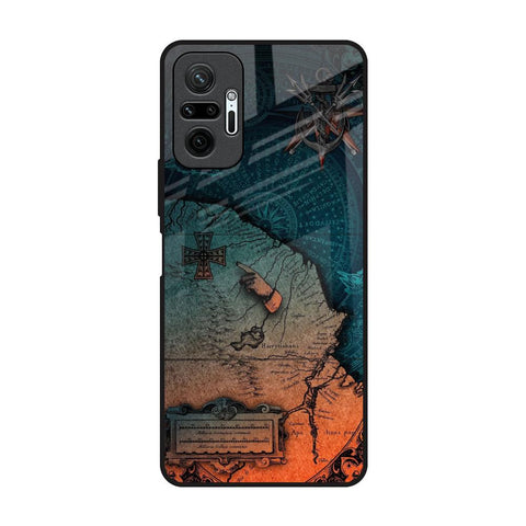 Geographical Map Redmi Note 10 Pro Glass Back Cover Online