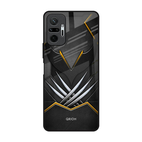 Black Warrior Redmi Note 10 Pro Glass Back Cover Online