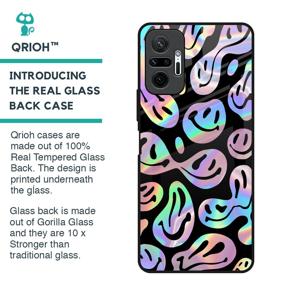 Acid Smile Glass Case for Redmi Note 10 Pro