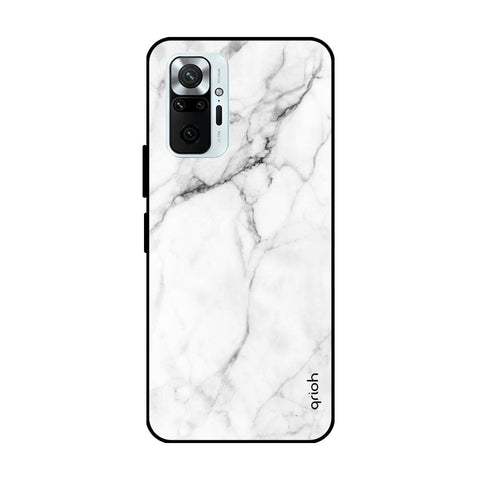 Modern White Marble Redmi Note 10 Pro Glass Cases & Covers Online