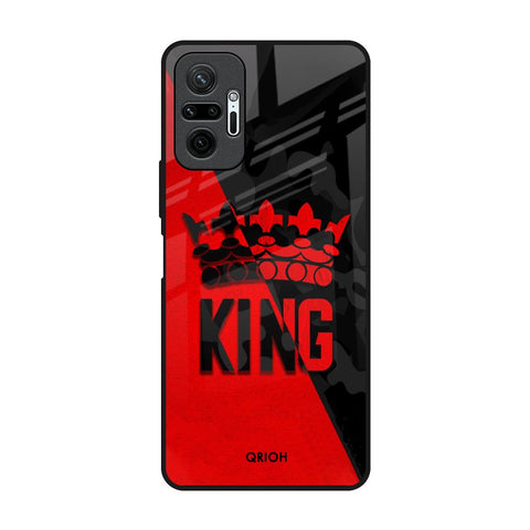 I Am A King Redmi Note 10 Pro Max Glass Back Cover Online