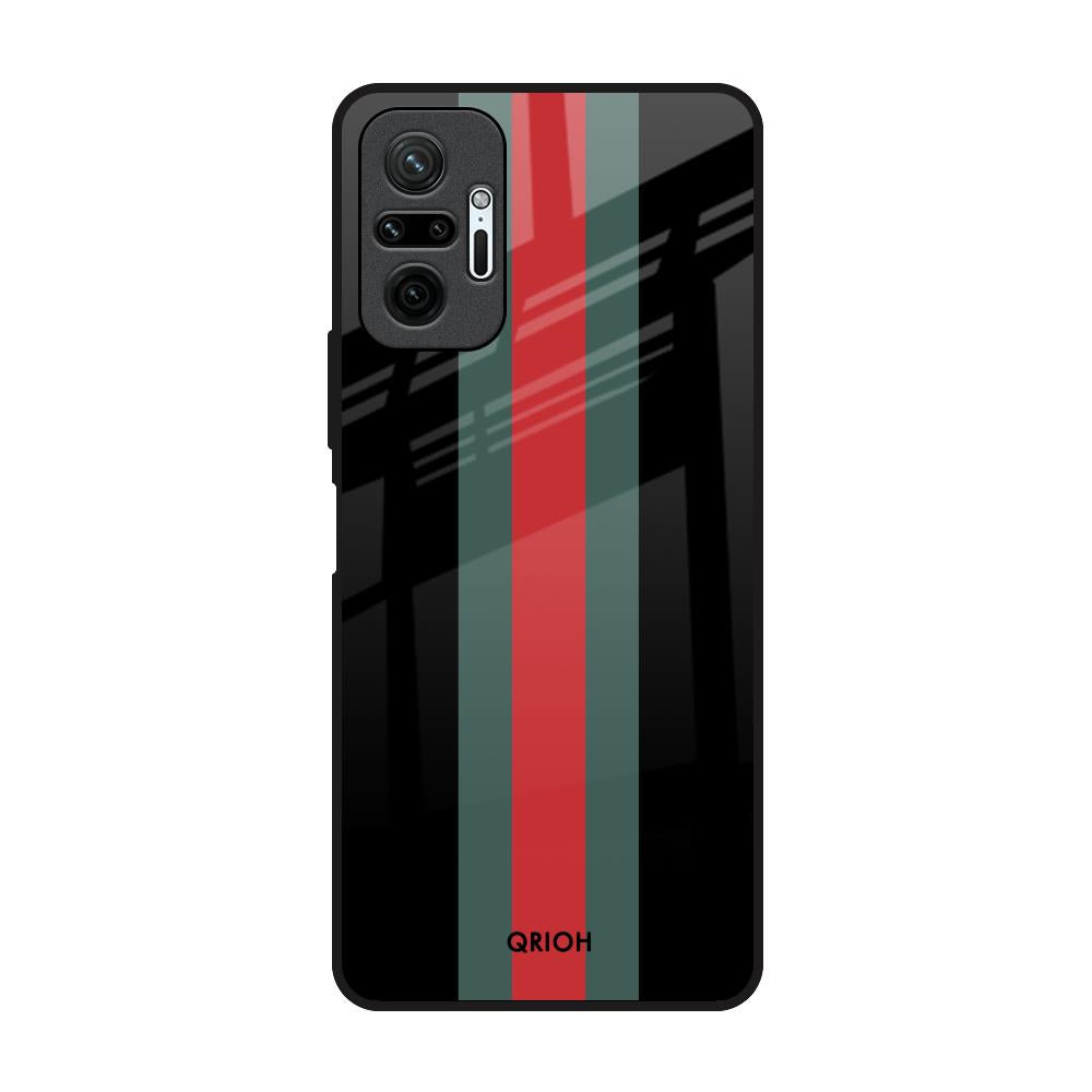 Vertical Stripes Redmi Note 10 Pro Max Glass Back Cover Online