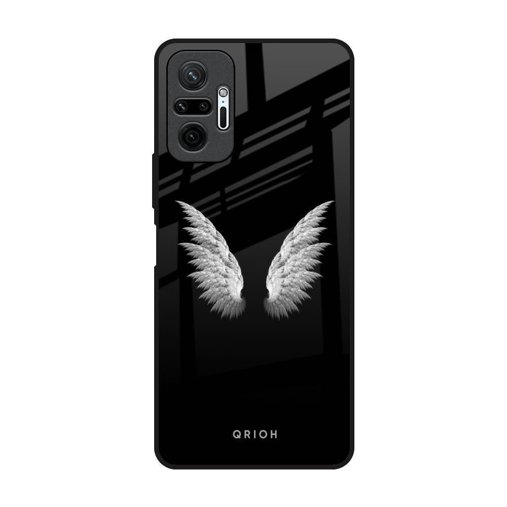 White Angel Wings Redmi Note 10 Pro Max Glass Back Cover Online