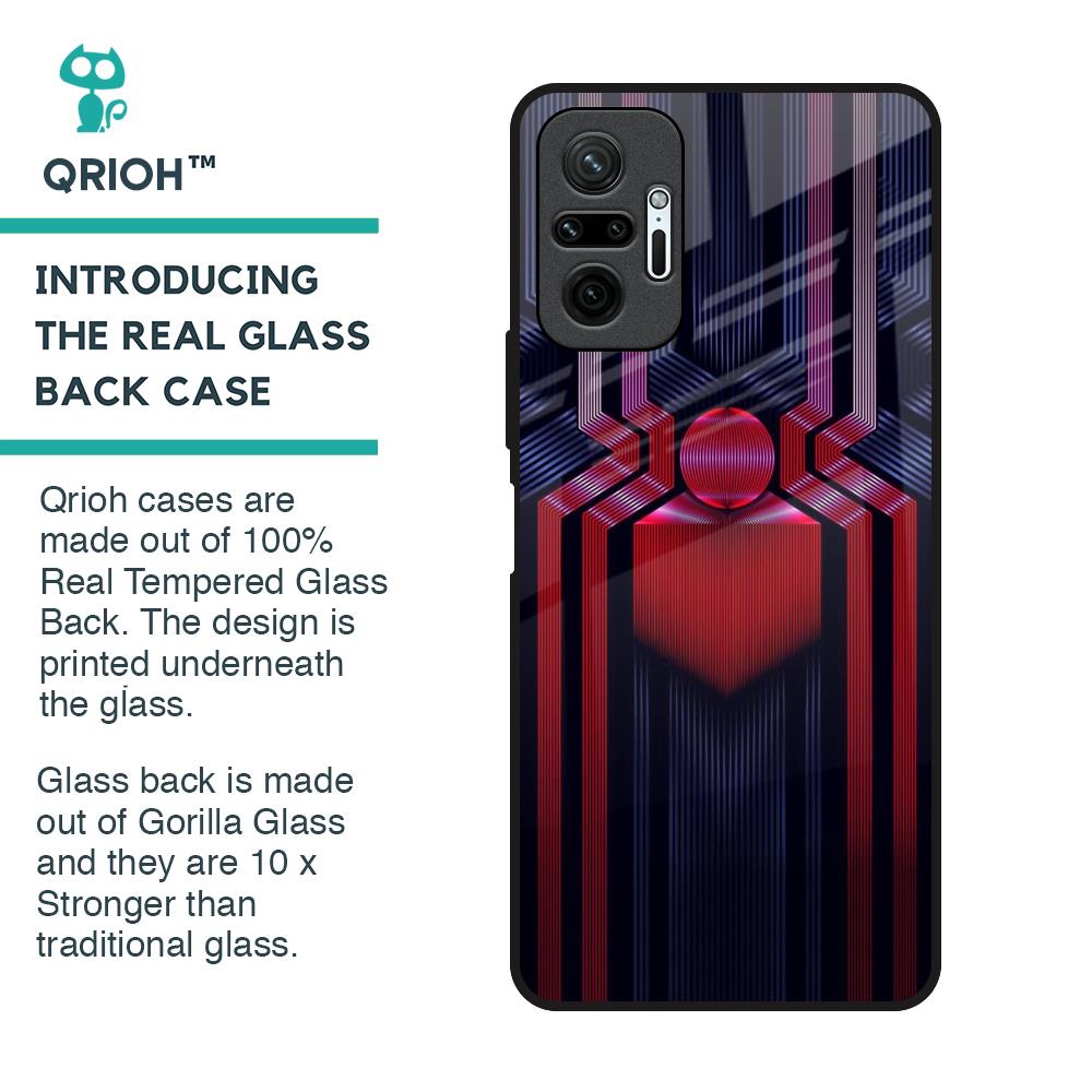 Super Art Logo Glass Case For Redmi Note 10 Pro Max
