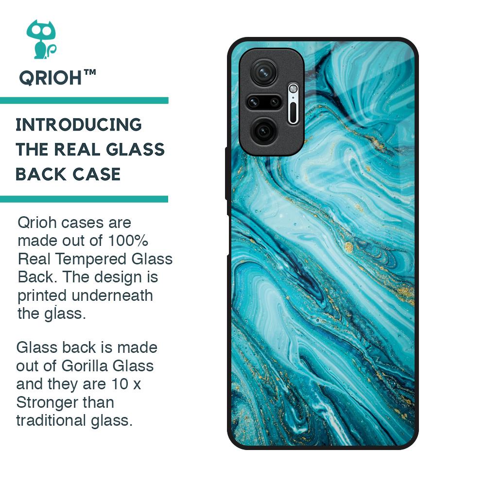 Ocean Marble Glass Case for Redmi Note 10 Pro Max