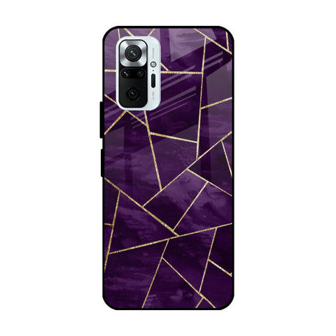 Geometric Purple Redmi Note 10 Pro Max Glass Cases & Covers Online