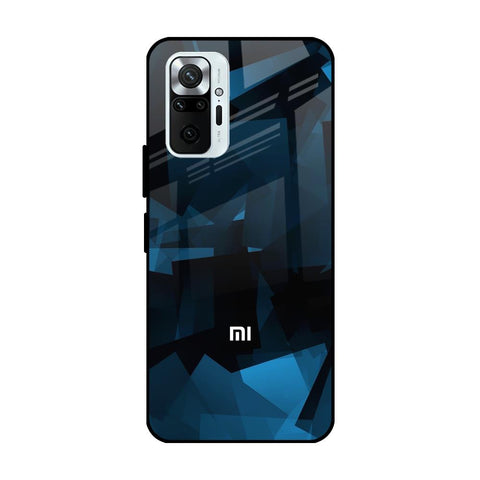 Polygonal Blue Box Redmi Note 10 Pro Max Glass Cases & Covers Online