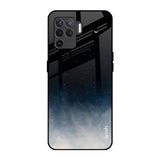 Black Aura Oppo F19 Pro Glass Back Cover Online