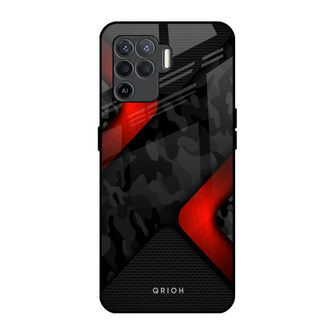 Modern Camo Abstract Oppo F19 Pro Glass Back Cover Online