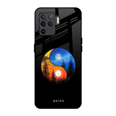 Yin Yang Balance Oppo F19 Pro Glass Back Cover Online