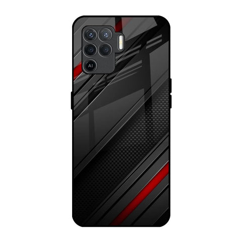Modern Abstract Oppo F19 Pro Glass Back Cover Online