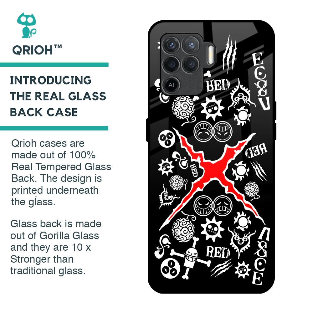 Red Zone Glass Case for Oppo F19 Pro
