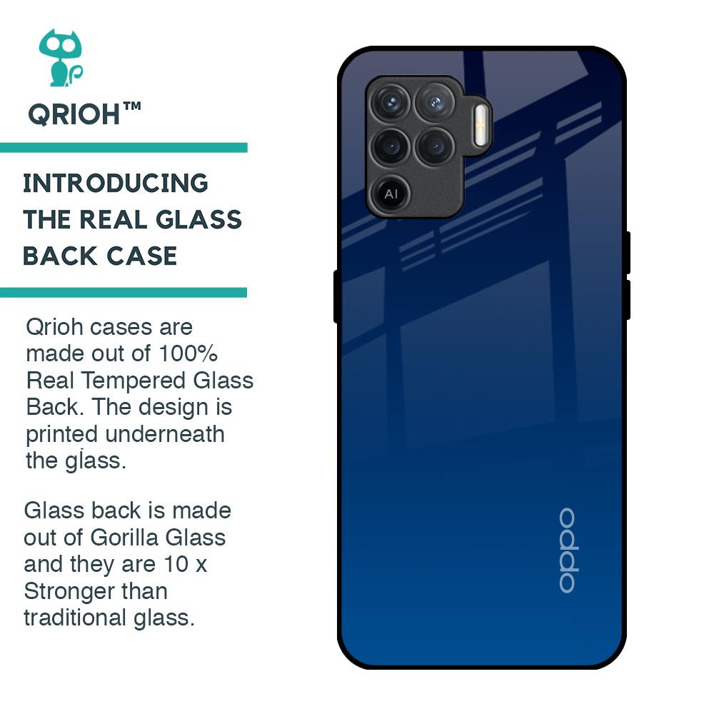 Very Blue Glass Case for Oppo F19 Pro