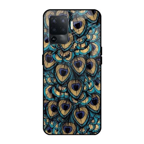 Peacock Feathers Oppo F19 Pro Glass Cases & Covers Online