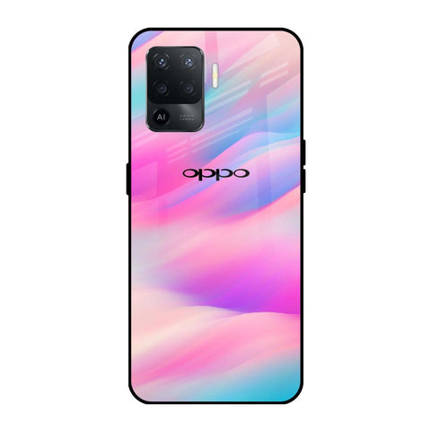 Colorful Waves Oppo F19 Pro Glass Cases & Covers Online